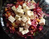 A picture of step 2 of Beetroot sandwich.