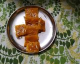 A picture of step 2 of Mango burfi.