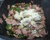Szupergyors sonkás-gombás tészta recept fázis 4 fotója