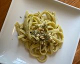 A picture of step 5 of Light & creamy vegan lemon pesto.