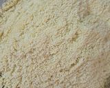 A picture of step 1 of Rava besan dry fruit laddu.