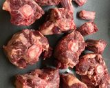A picture of step 1 of Oxtail Stew.