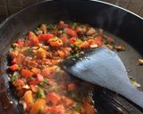 A picture of step 2 of Spinach rice with tomato basil salsa.