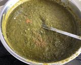 A picture of step 5 of Sarson Da Saag.