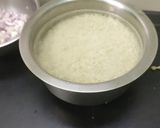 A picture of step 1 of Kutti idli in tri colour.
