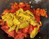 A picture of step 5 of Tomato and Egg Stir-Fry Recipe (西红柿炒鸡蛋）.