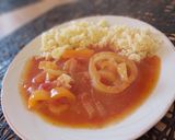 Lecsós csirkemell kuszkusszal 🌶🫑🍅🧅 recept fázis 4 fotója