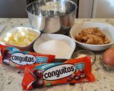 A picture of step 1 of Peanut Butter Cookies with Chocolate-Covered Peanuts.