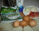 Foto del paso 1 de la receta: Tortilla de habas baby y jamón serrano