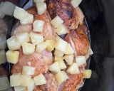 A picture of step 3 of Crock pot pineapple chicken thighs.