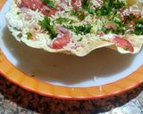 A picture of step 3 of Masala papad.
