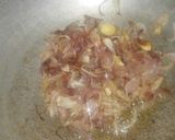 A picture of step 1 of Achari paneer.