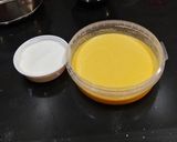A picture of step 5 of Alphonso Mango Malai Ice cream.