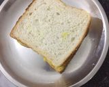 A picture of step 3 of Aaloo toast.