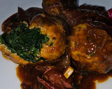 Foto del paso 8 de la receta: Albóndigas de espinacas en salsa de confit de pato