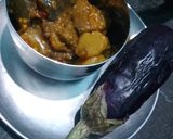 आलू बैंगन की सब्जी रेसिपी चरण 3 फोटो