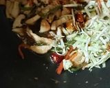 A picture of step 5 of Szechuan chicken.