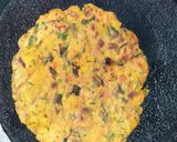A picture of step 4 of Millet flour & veggies paratha.
