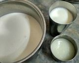 A picture of step 1 of Low fat paneer at home.