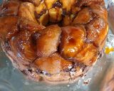 A picture of step 11 of Peanut Butter & Chocolate Monkey Bread.