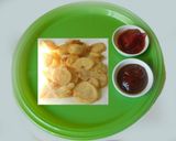 A picture of step 3 of Water chestnut chips and masala curry.