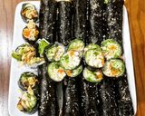 Hình bước làm 9 của món Kimbap healthy