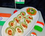 तिरंगा पिनव्हील सैंडविच रेसिपी चरण 9 फोटो