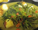 Foto langkah ke 1 dari resep Telur kangkung kuah santan.