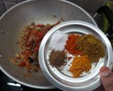 A picture of step 6 of Sev Tamatar ki Sabzi.