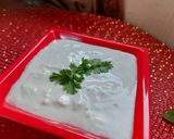 A picture of step 3 of Garlic Raita.