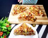 A picture of step 5 of Triple Layer Pizza Sandwich In Airfryer.