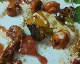 A picture of step 6 of Tandoori mushroom.
