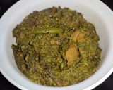 A picture of step 7 of Palak (Spinach) Gosht.
