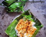 Foto langkah ke 5 dari resep Nasi Bakar Udang Jamur Ayam.