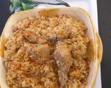 A picture of step 4 of Chicken polaw.
