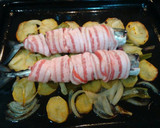 Foto del paso 3 de la receta: Caballa con abrigo de panceta
