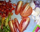 Foto langkah ke 2 dari resep Tumis jamur tiram & tempe ala kanak Lombok.