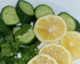 صورة لخطوة 1 من وصفة ماء بليمون 🍋والنعناع🌿 والخيار