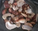 A picture of step 3 of Cholar dal.