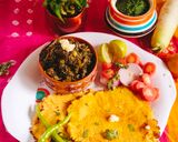 A picture of step 3 of Sarson ka saag.