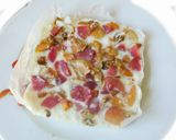 A picture of step 4 of Fruity nutty frozen yogurt bars.