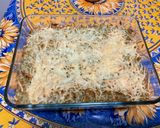 Une image de l'étape 6 de Riz gratiné au pesto, emmental et parmesan.