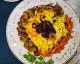 صورة لخطوة 11 من وصفة الأرز بالجزر وكرات اللحم