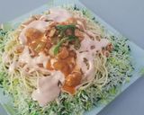 A picture of step 9 of Azadi themed Singaporean rice.