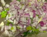 A picture of step 1 of Kulhard aloo chaat.