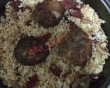 Foto langkah ke 5 dari resep Hamburg Steak with Rice & Egg + Melted Cheese.