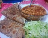 A picture of step 8 of Wholemeal onion chapati.