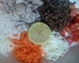 Foto del paso 2 de la receta: Ensalada de lenteja y pechuga. 🍴
