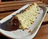 Foto del paso 10 de la receta: Macrocanelón de carrilleras y gorgonzola con bechamel de pesto