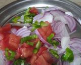 A picture of step 4 of Khathiawari Choley chat.